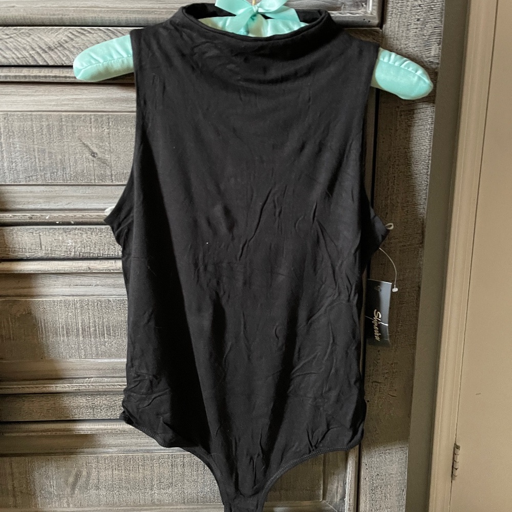 Cute mock neck bodysuit